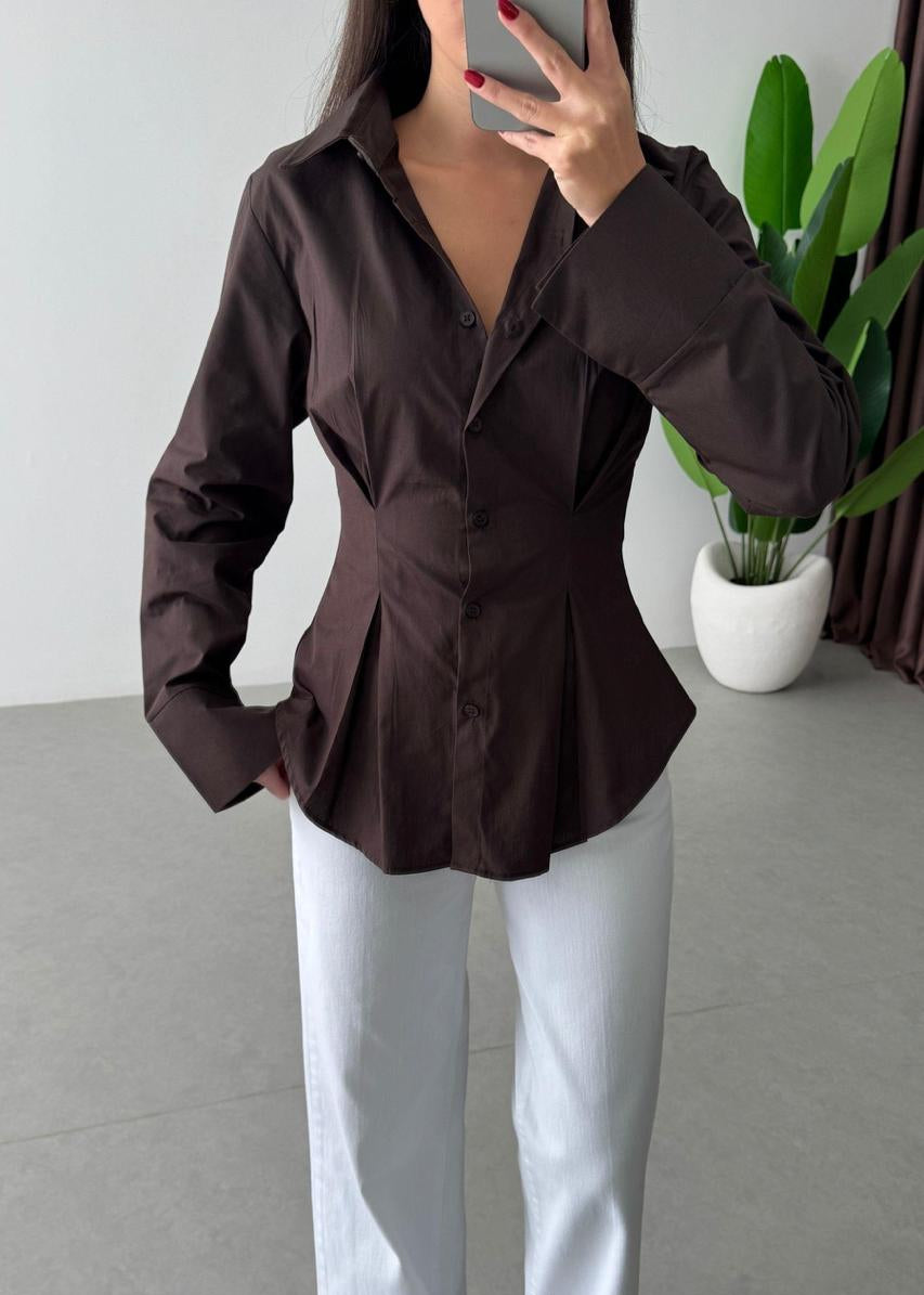 Chemise Ajustée Chocolat