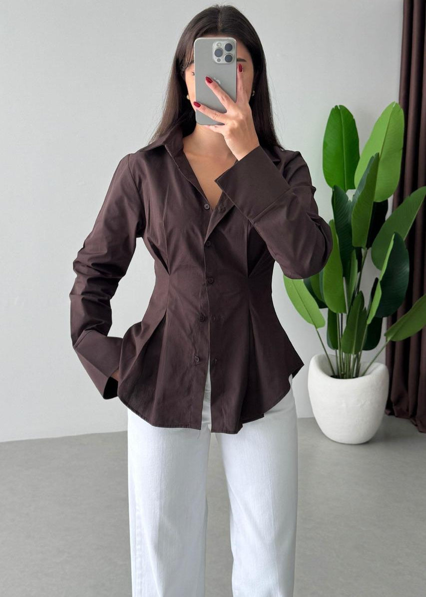 Chemise Ajustée Chocolat