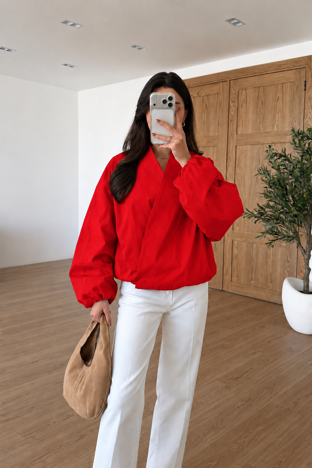 Veste Bomber Alva — Rouge