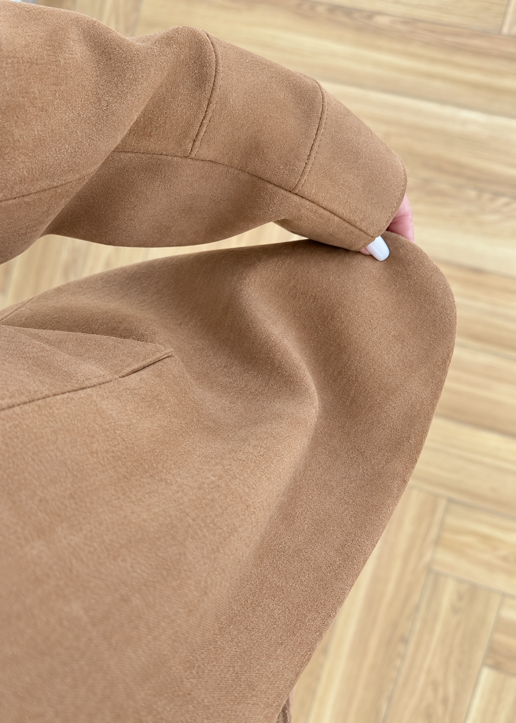 Veste en Daim Freya — Tabac