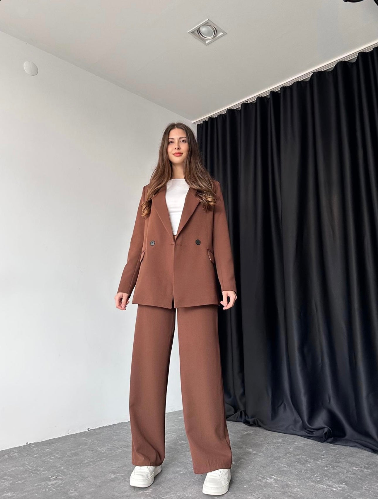 Ensemble tailleur Marron