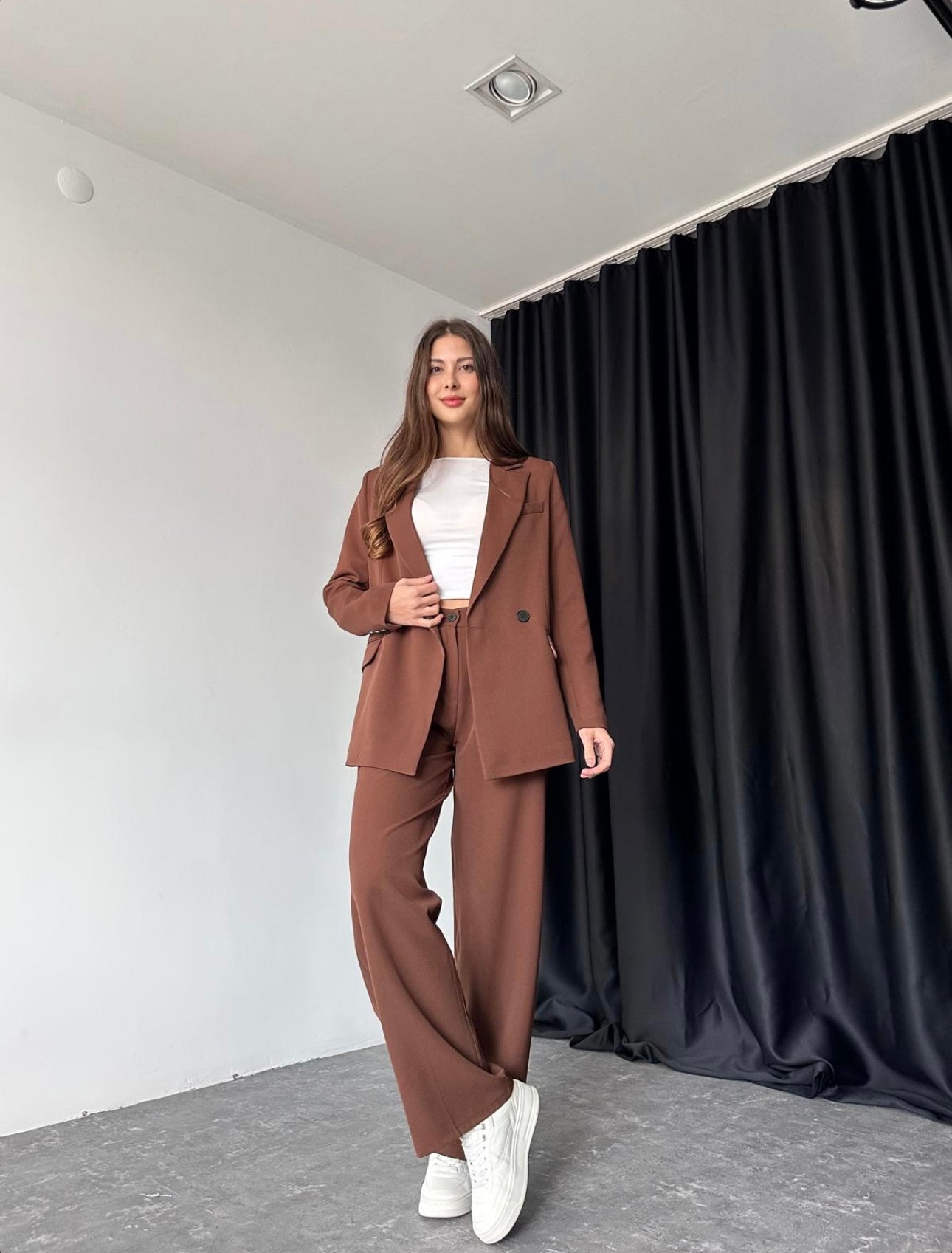 Ensemble tailleur Marron