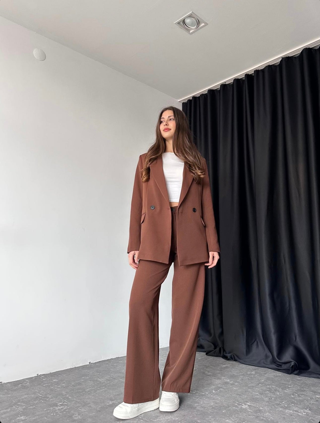 Ensemble tailleur Marron