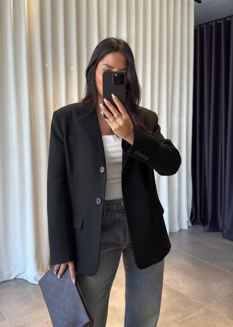 Blazer Noir Oversize